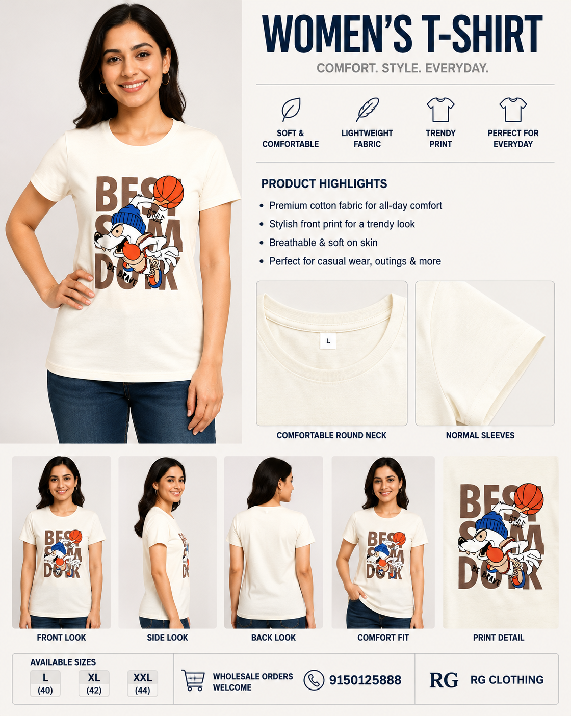 Women's T-Shirt - Teddy Print