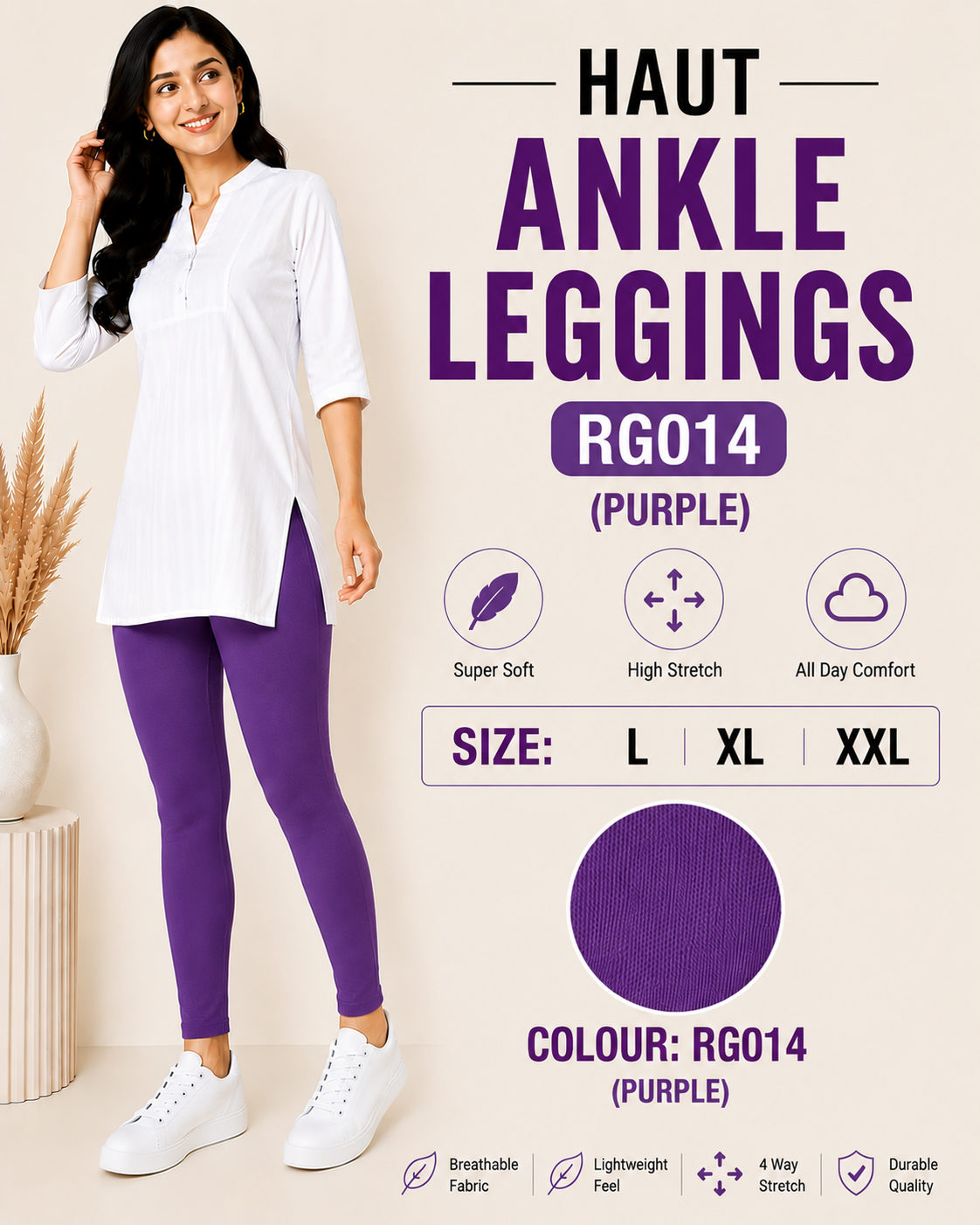Haut Ankle Leggings - RG014