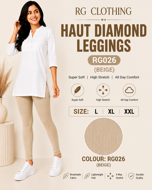 Haut Diamond Leggings - Beige