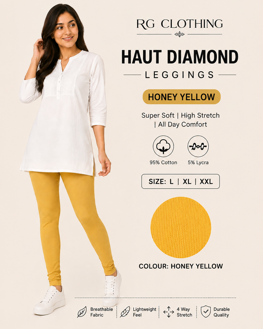 Haut Diamond Leggings - Honey Yellow