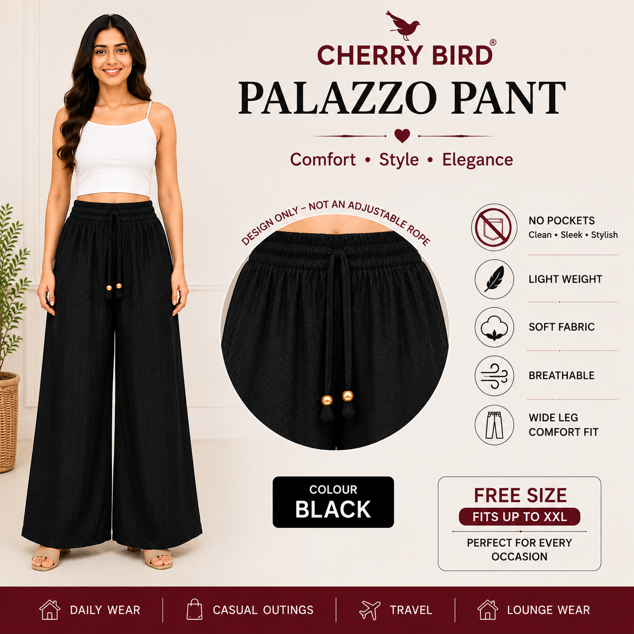 Palazzo - Black