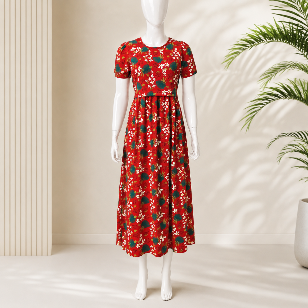 Cherry Bird Women's Maternity Wear - Red Print