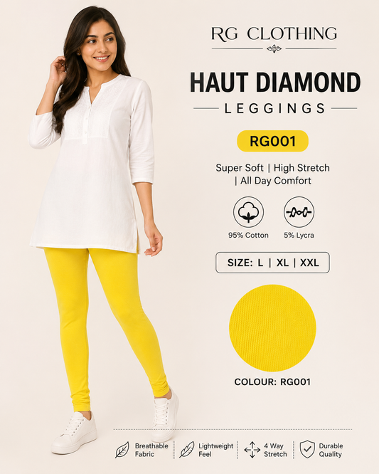 Haut Diamond Leggings - Lemon Yellow