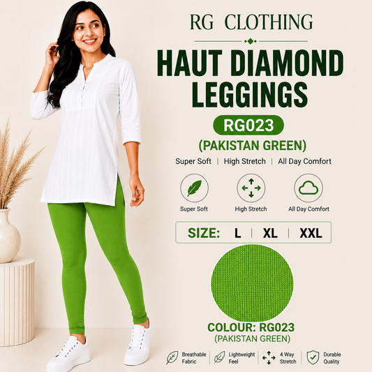 Haut Diamond Leggings - Pakistan Green