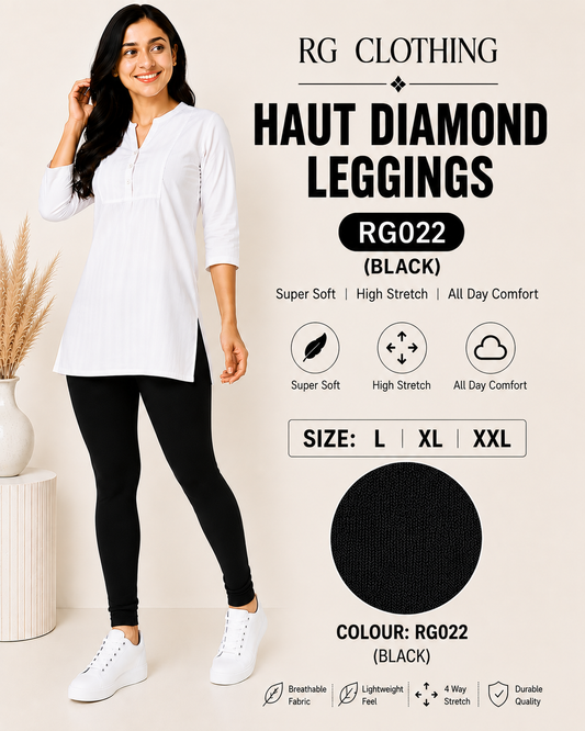 Haut Diamond Leggings - Black