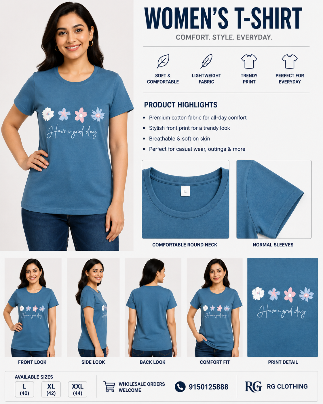Women's T-Shirt - Have a Good Day Print