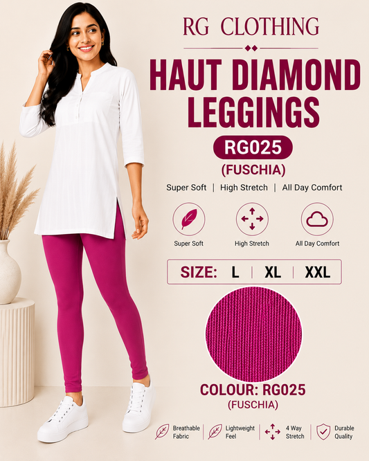 Haut Diamond Leggings - Fuschia