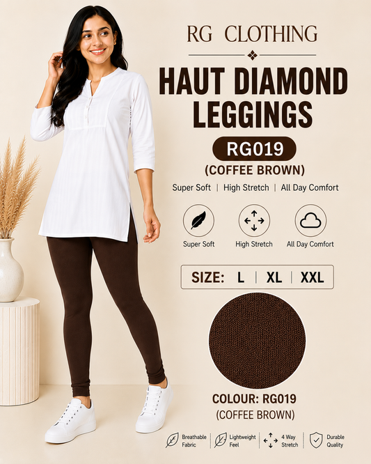 Haut Diamond Leggings - Coffee Brown