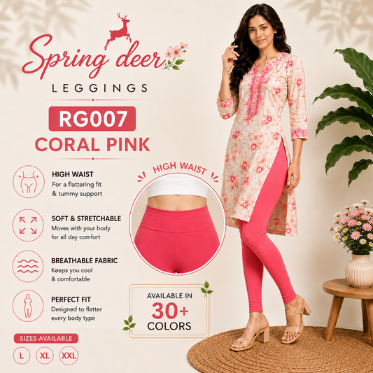 Spring Deer Belt Leggings - RG007