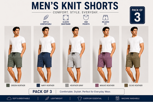 Libaax Men's Shorts - Pack of 3