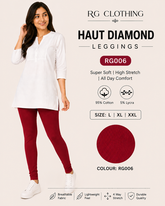 Haut Diamond Leggings - Red